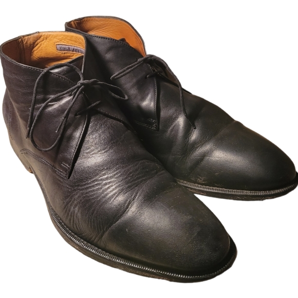 Vince Camuto Shoes Vince Camuto Black Leather Chukka Boot Dress